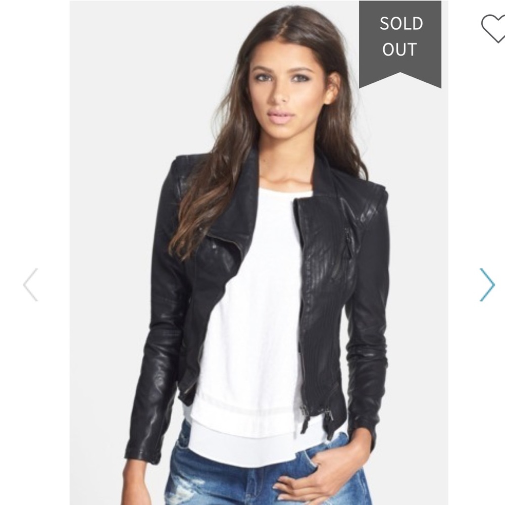 Blank NYC Faux Leather Jacket Black
